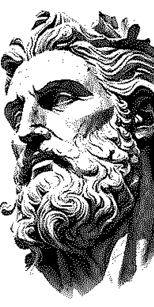 Poseidon character illustration